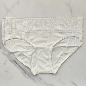 NWOT SOMA COTTON MODAL LACE HIPSTER PANTRY IN IVORY SIZE MEDIUM